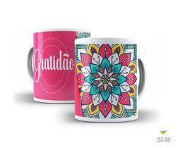 Caneca Porcelana Gratidão Est.12 Mandala - Yoga Zlprint Caneca Porcelana Gratidão Est.12 Mandala - Yoga Zlprint