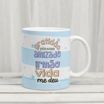 Caneca Porcelana Gratidão Pela Nossa Amizade Est.Amizade Letter Masculina 1 - Zlprint Caneca Porcelana Gratidão Pela Nossa Amizade Est.Amizade Letter Masculina 1 - Zlprint