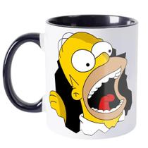 Caneca Porcelana Homer Simpsons Personalizada com Nome