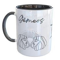 Caneca Porcelana Horóscopo Signo Gêmeos Geminiano