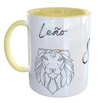 Caneca Porcelana Horóscopo Signo Leão Leonino