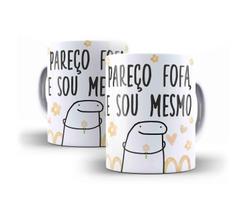 Caneca Porcelana Humor Flork Pareço Fofa E Sou Mesmo