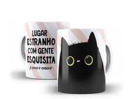 Caneca Porcelana Humor Lugar Estranho Com Gente Esquisita Caneca Porcelana Humor Lugar Estranho Com Gente Esquisita
