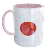 Caneca Porcelana Japao Bandeira