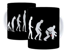 Caneca Porcelana Judô Evolução Humana Lutador Arte Marcial Caneca Porcelana Judô Evolução Humana Lutador Arte Marcial