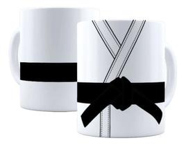 Caneca Porcelana Judô Kimono Faixa Preta Arte Marcial Presente