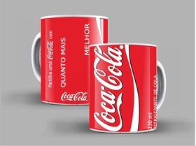 Caneca porcelana lata coca cola