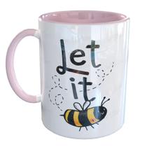 Caneca Porcelana Let It Be Motivacional