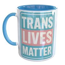 Caneca Porcelana Lgbt Vidas Trans Importam