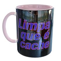 Caneca Porcelana Limpa que é Cache Programador Ti