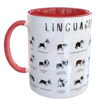 Caneca Porcelana Linguagem Caes Cachorros