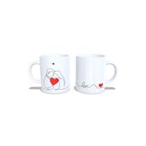 Caneca Porcelana Love Casal Dia Dos Namorados Presente