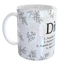 Caneca Porcelana Madrinha Dinda Presente