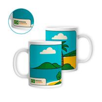 Caneca Porcelana Maragogi- Alagoas 325ml Brasil