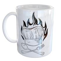 Caneca Porcelana Master Chef Cozinheiro Gastronomia