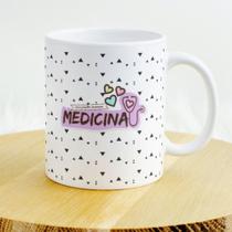 Caneca Porcelana Medicina Est. Dajuli - Profissões Zlprint