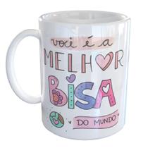 Caneca Porcelana Melhor Bisa Bisavó Do Mundo