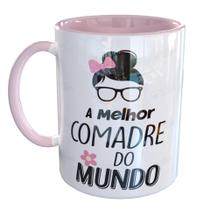 Caneca Porcelana Melhor Comadre Do Mundo