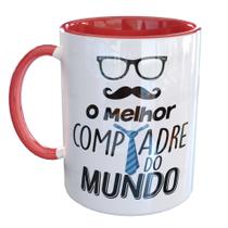 Caneca Porcelana Melhor Compadre Do Mundo