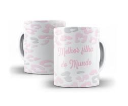 Caneca Porcelana Melhor Filha Do Mundo Presente Família Filhos