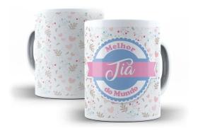 Caneca Porcelana Melhor Tia Do Mundo Presente Família Caneca Porcelana Melhor Tia Do Mundo Presente Família
