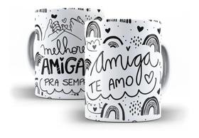 Caneca Porcelana Melhores Amigas Para Sempre Amiga Te Amo Amizade Caneca Porcelana Melhores Amigas Para Sempre Amiga Te Amo Amizade