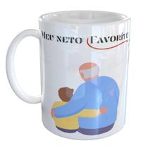 Caneca Porcelana Meu Neto favorito me deu Avô Vovô