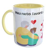 Caneca Porcelana Meu neto favorito me deu Avó Vovó