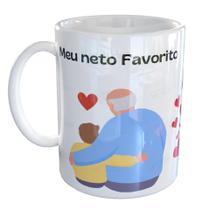 Caneca Porcelana Meu neto favorito me deu Avô Vovô