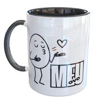 Caneca Porcelana Meu Ovo Meme Engraçado