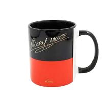 Caneca Porcelana Mickey Mouse Disney Presente Zona Criativa Pop 350ml Redonda Café Chá Geek
