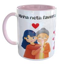 Caneca Porcelana Minha neta favorita me deu Avó Vó