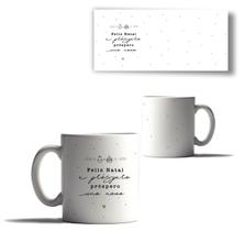 Caneca Porcelana Minimalista Mensagem Bonita Natal Branca 4