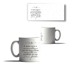 Caneca Porcelana Minimalista Mensagem Bonita Natal Branca 4