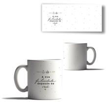 Caneca Porcelana Minimalista Mensagem Bonita Natal Branca Caneca Porcelana Minimalista Mensagem Bonita Natal Branca