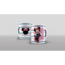 Caneca Porcelana Minnie Mouse Presente Lembrança 325Ml