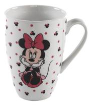 Caneca Porcelana Minnie Pontinhos 350ml Licenciada Disney