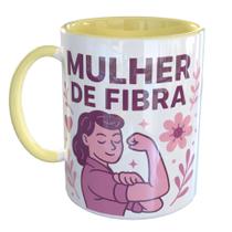 Caneca Porcelana Mulher De Fibra Empoderamento