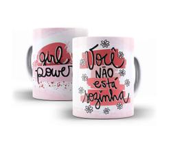 Caneca Porcelana Mulher Girl Power