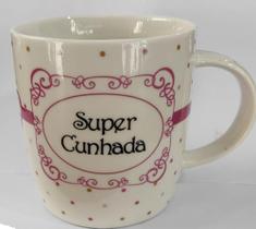 Caneca Porcelana Na Caixa Super Cunhada Com Poa - Happy Days Personalizada