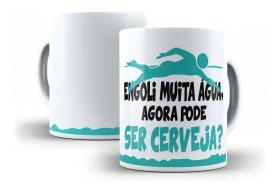Caneca Porcelana Natação Já Engoli Muita Água Agora Pode Ser Cerveja Nadar Esportes Caneca Porcelana Natação Já Engoli Muita Água Agora Pode Ser Cerveja Nadar Esportes