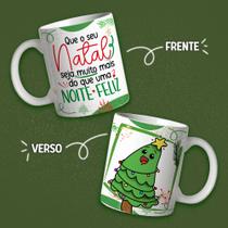 Caneca Porcelana Natal Cute Que o seu Natal seja muito mais que uma noite feliz 325 ml