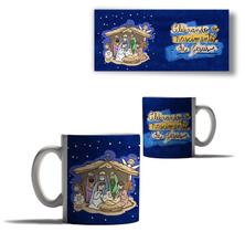 Caneca Porcelana Natal Jesus Cristo Motivo Natal Menino 2