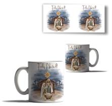 Caneca Porcelana Natal Jesus Cristo Motivo Natal Menino 2