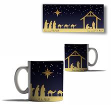 Caneca Porcelana Natal Jesus Cristo Motivo Natal Menino 4