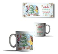 Caneca Porcelana Natal Mensagem De Familia Amor E Paz Saúde