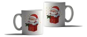 Caneca Porcelana Natal Presente Merry Christmas Papai Noel Caneca Porcelana Natal Presente Merry Christmas Papai Noel