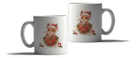 Caneca Porcelana Natal Presente Rena Do Papai Noel Fofo Caneca Porcelana Natal Presente Rena Do Papai Noel Fofo