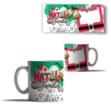 Caneca Porcelana Natal Sua foto Papai Noel Neve Arvore Amor Caneca Porcelana Natal Sua foto Papai Noel Neve Arvore Amor