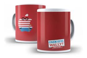 Caneca Porcelana Onde Está Wally Divertidas Nerd Geek